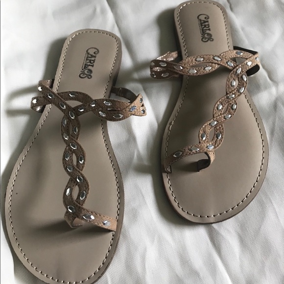 carlos santana flat sandals